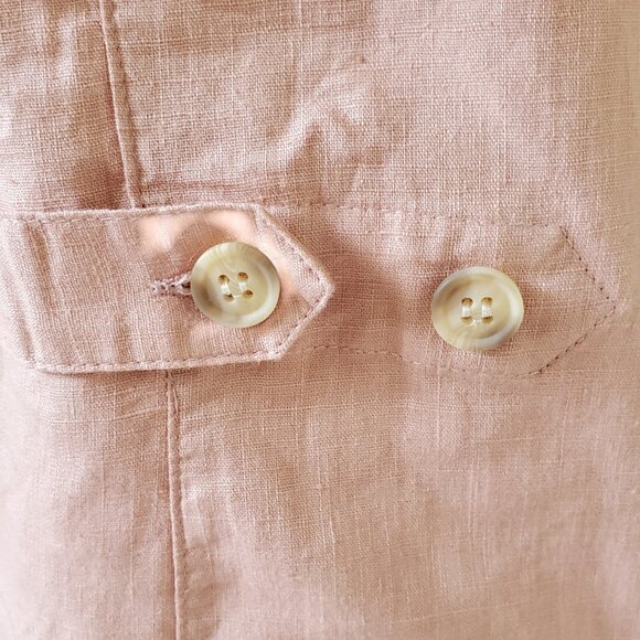 NEWPORT NEWS 2 Pc Jumper Dress Shacket Set Women's Plus 2X 20W Mauve/Light Brown - Picture 10 of 14